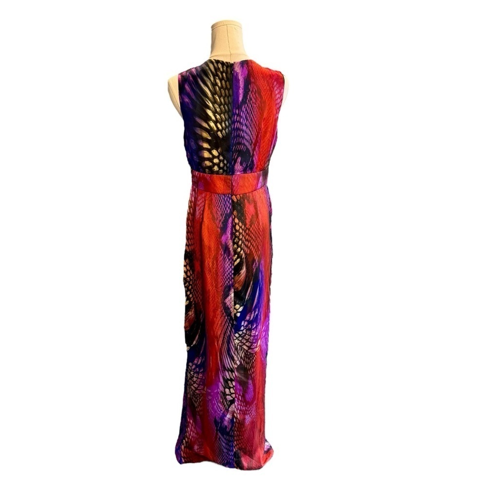 Boston Proper - Multicolor Slide Slit Maxi Dress Sz 6 - Picture 4 of 9
